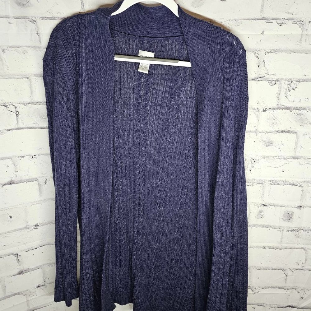 Chicos Navy Cardigan